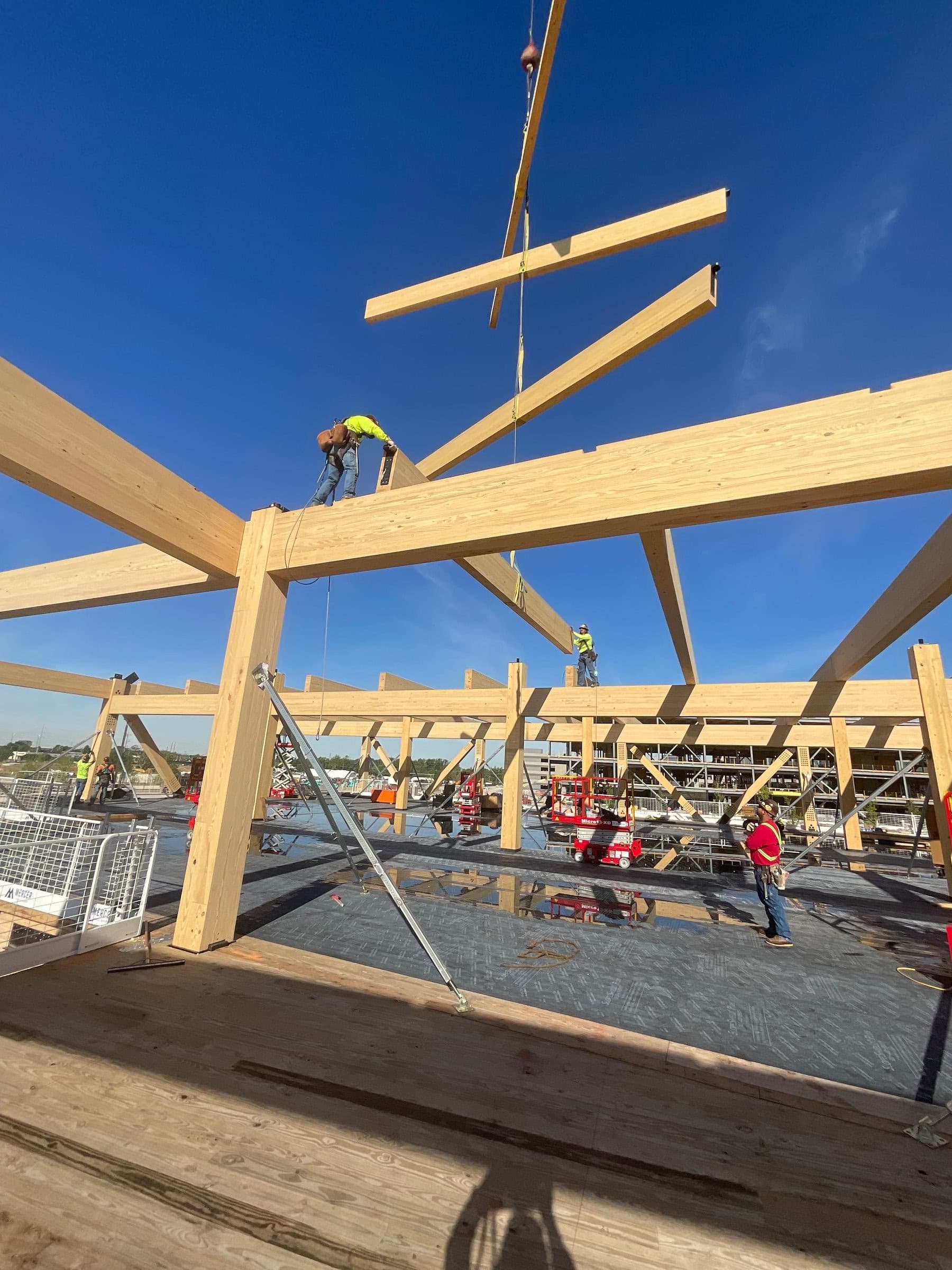 Mass timber frame